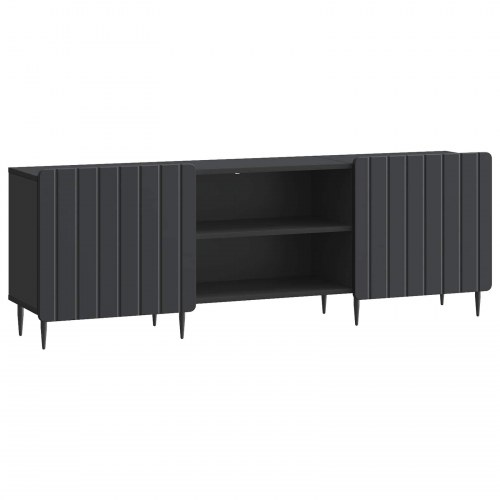 TV-skab Sort 150 x 31 x 52 cm Konstrueret træ