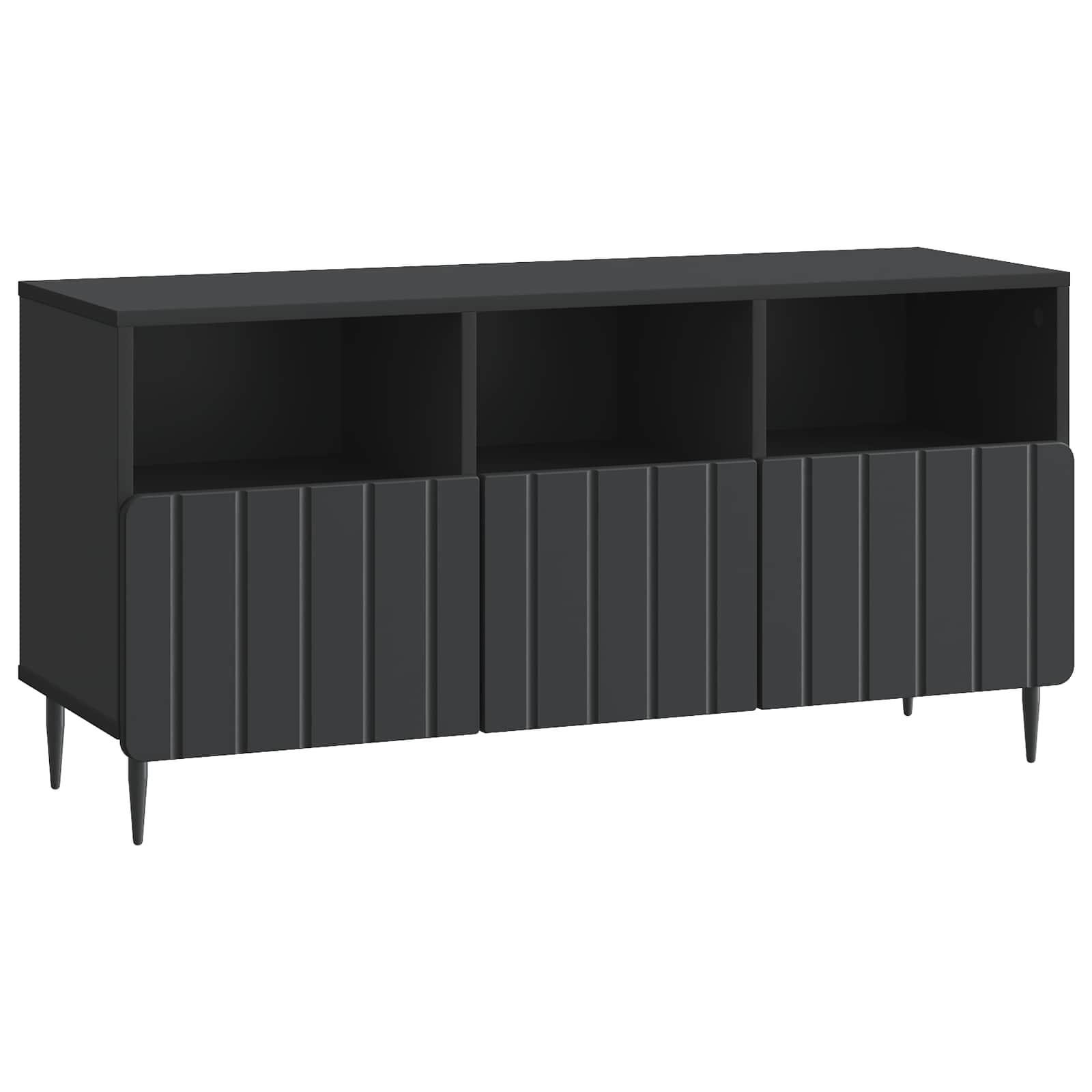TV-skab med skuffe Sort 102 x 34,5 x 50 cm Konstrueret træ