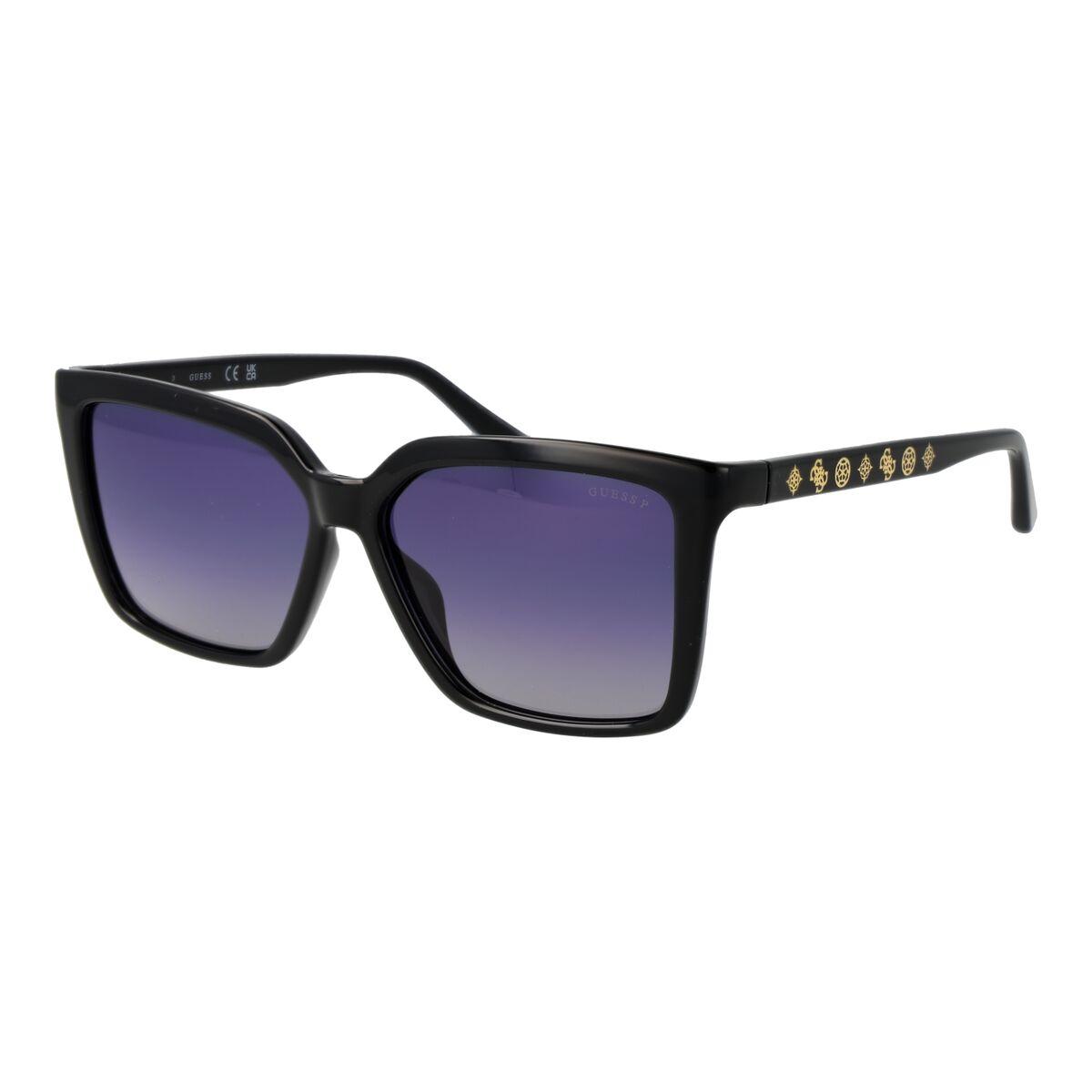 Guess GU00099 5501D - kvinde solbriller, firkantet, polariseret, sort