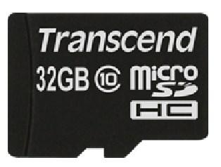 Transcend microSDHC hukommelseskort 32 GB Class 10 + SD-adapter