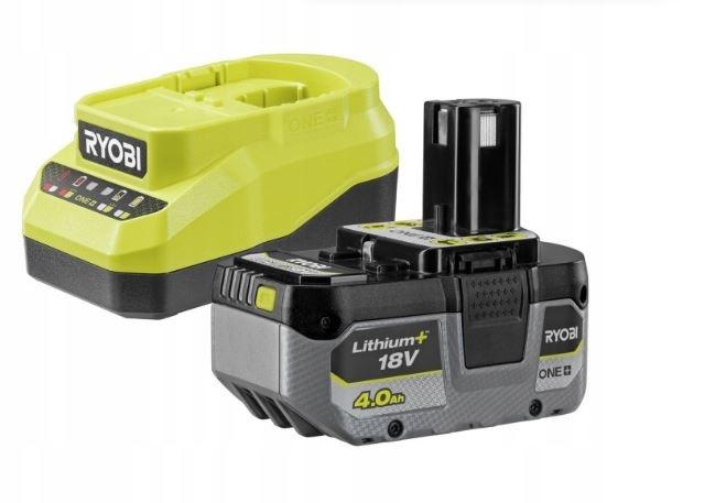 Ryobi 18V Lithium+ batteri og lader (1 x 4,0 Ah) - RC18120A-140X