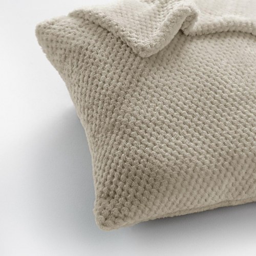 Pudebetræk Henry - cappuccino, jacquard præget, 45×45 cm, sæt af 2
