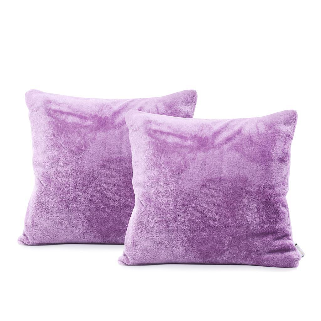 RESTILO pudebetræk MIC - lilla, ensfarvet, klassisk, 45 × 45 cm (2 stk.)