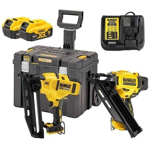 DeWALT 18V XR sømpistol-sæt DCK246P2 - DCN930 + DCN660, 2x5,0 Ah, TSTAK