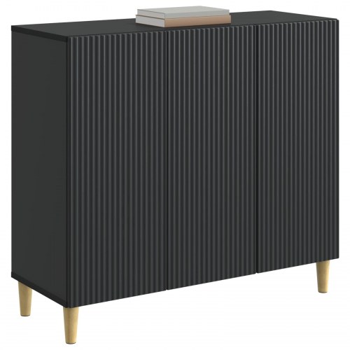 Sidebord Sort 89 x 34,5 x 80 cm Konstrueret træ