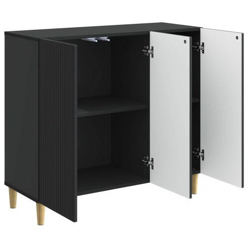 Sidebord Sort 89 x 34,5 x 80 cm Konstrueret træ