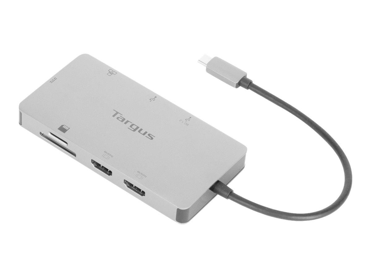 Targus DOCK423EU USB-C/Thunderbolt 3 dockingstation - 2x HDMI, 1GbE, sølv billede