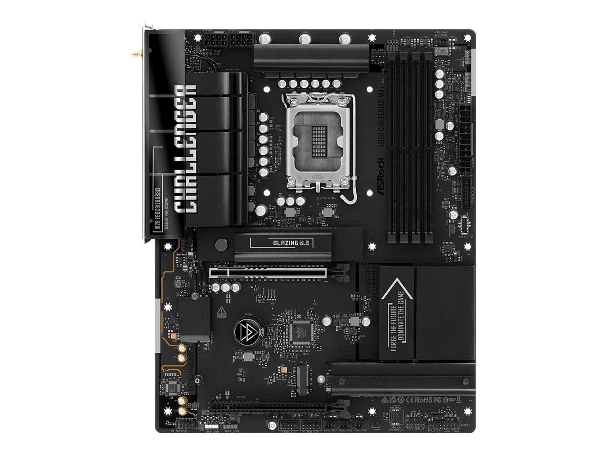 ASRock B860 Challenger WiFi - Bundkort - ATX - LGA1851 sokkel - B860 Chipset - USB-C 3.2 Gen 1, USB 3.2 Gen 1 - Wi-Fi 7, Bluetooth, 2.5 Gigabit LAN - onboard grafik (CPU påkrævet) - HD Audio (8-kanaler)