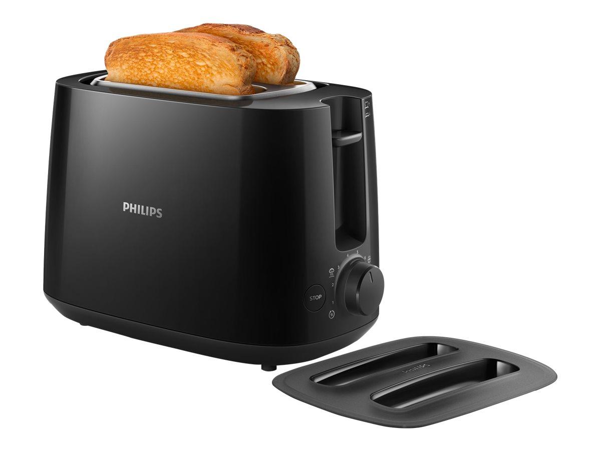 Philips Daily Collection HD2582 brødrister - sort, 2 skiver billede