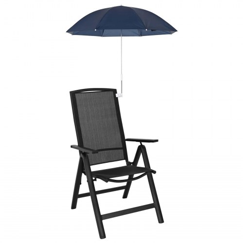 Parasol med klemme - 2 stk, mørkeblå Ø 105 × 86 cm, 170T polyester