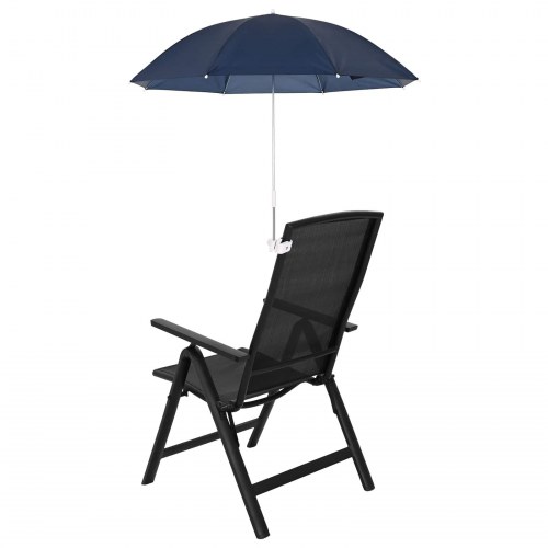 Parasol med klemme - 2 stk, mørkeblå Ø 105 × 86 cm, 170T polyester