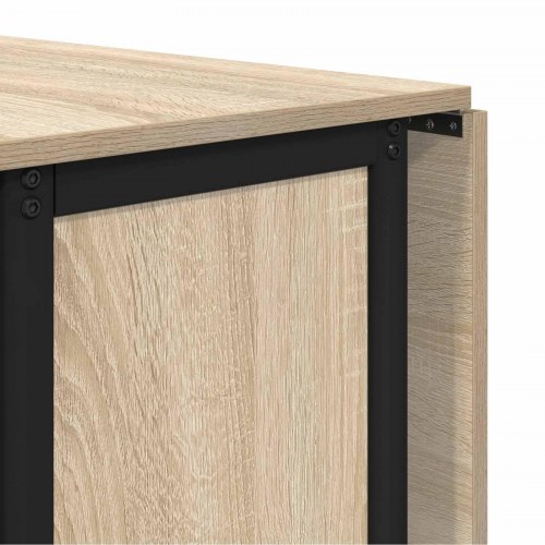 Foldbart spisebord med hjul 130 x 80 x 76,5 cm stål PB