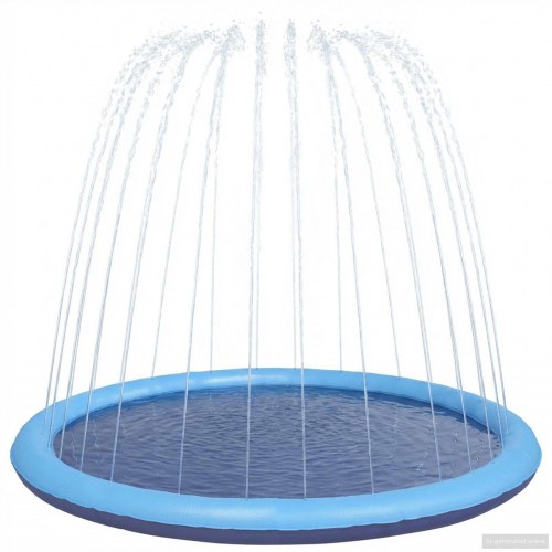 Splash Pad til børn og hunde Blå Ø150 x 10 cm PVC