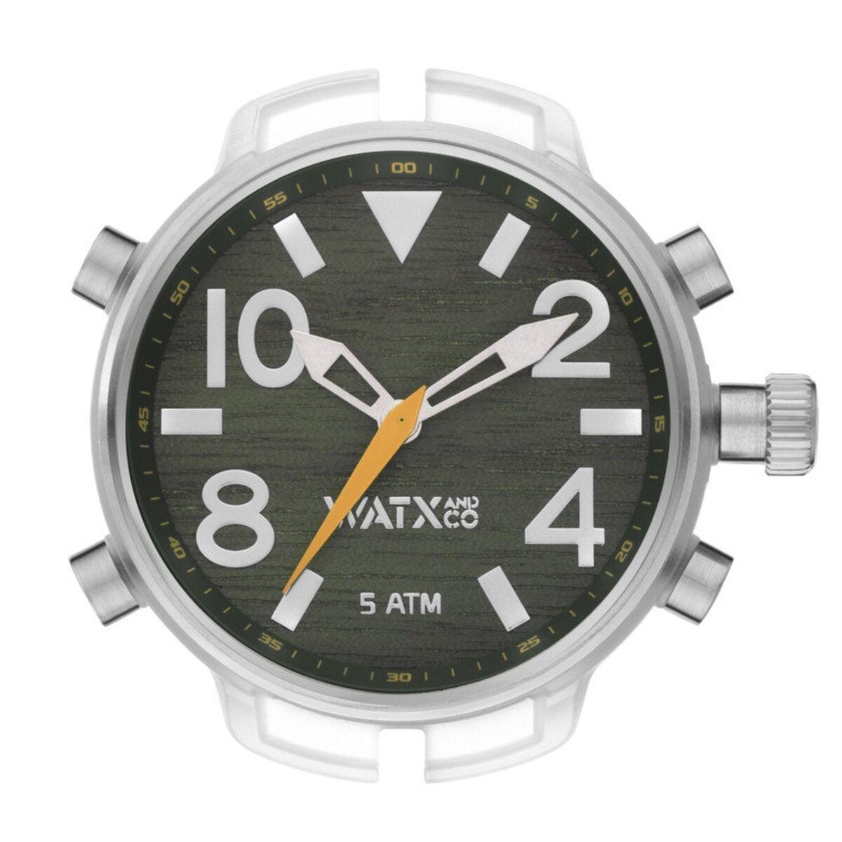Watx & Colors RWA3710 herreur - grøn silikonerem, 49 mm, 5 ATM