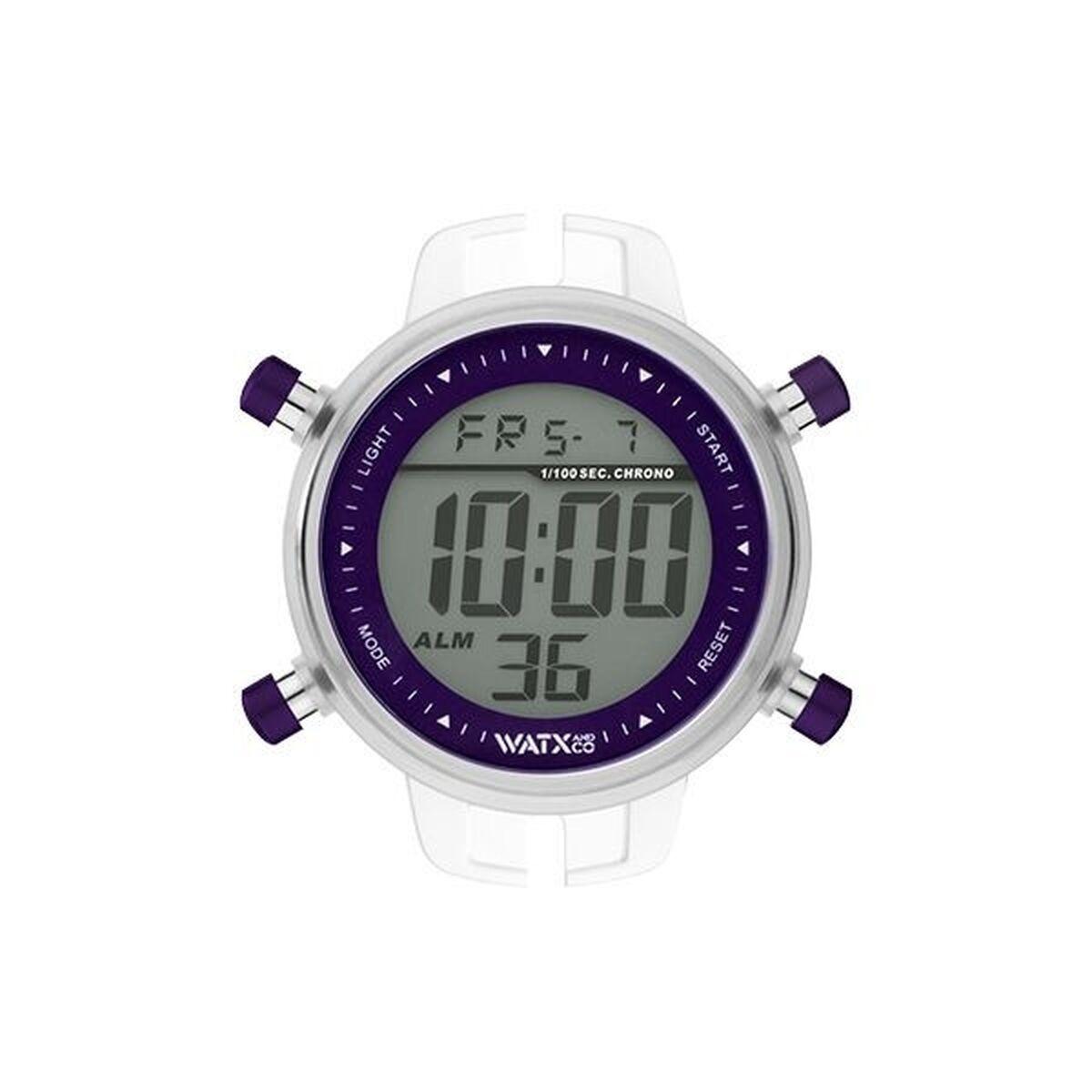 Watx & Colors RWA1124 dameur - digitalt armbåndsur, 43 mm, lilla