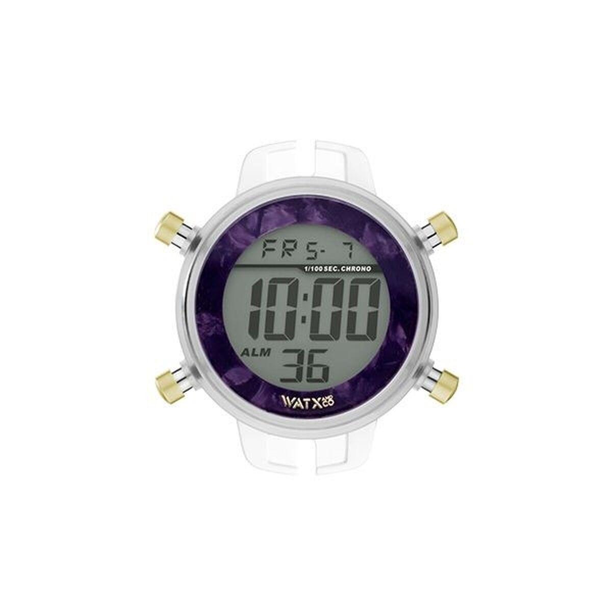 Watx & Colors RWA1114 unisex digital armbåndsur - lilla