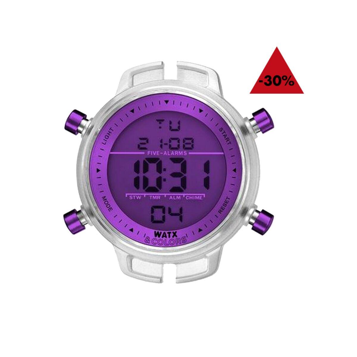 Watx & Colors RWA1712 herreur - lilla digitalt ur 46 mm