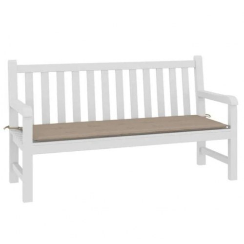 Hynde til havebænk 150×50×4 cm i oxfordstof - gråbrun