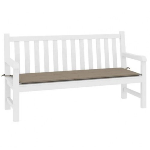 Hynde til havebænk 200 x 50 x 3 cm i oxfordstof - gråbrun