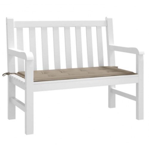 Hynde til havebænk 100×50×4 cm i oxfordstof - gråbrun