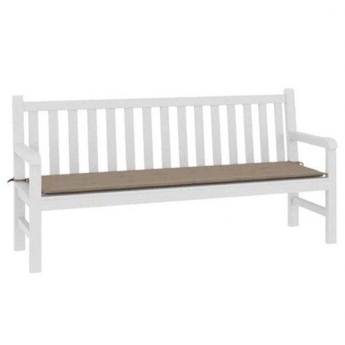 Hynde til havebænk 180×50×4 cm i oxfordstof - gråbrun