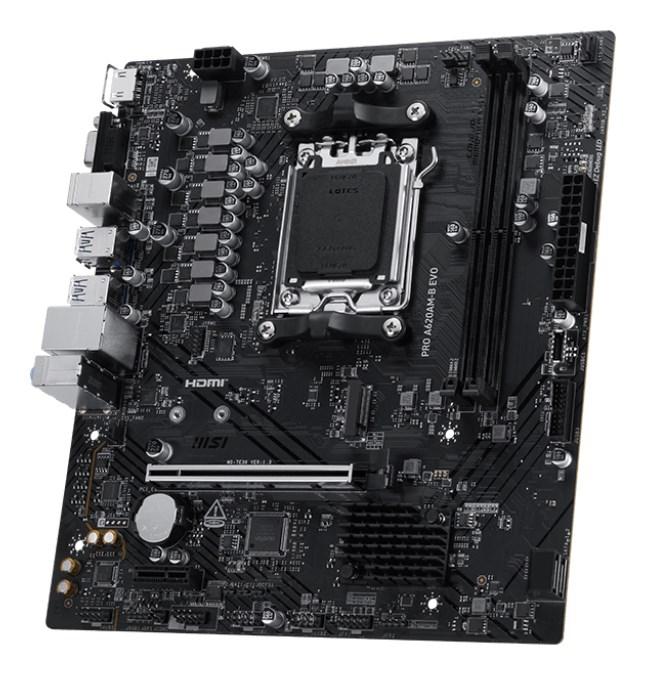 MSI PRO A620AM‑B EVO bundkort - AMD A620A, Socket AM5, ATX billede