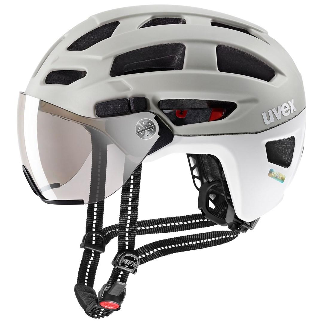 uvex Finale Visor cykelhjelm - hvid/sand (56-61 cm)