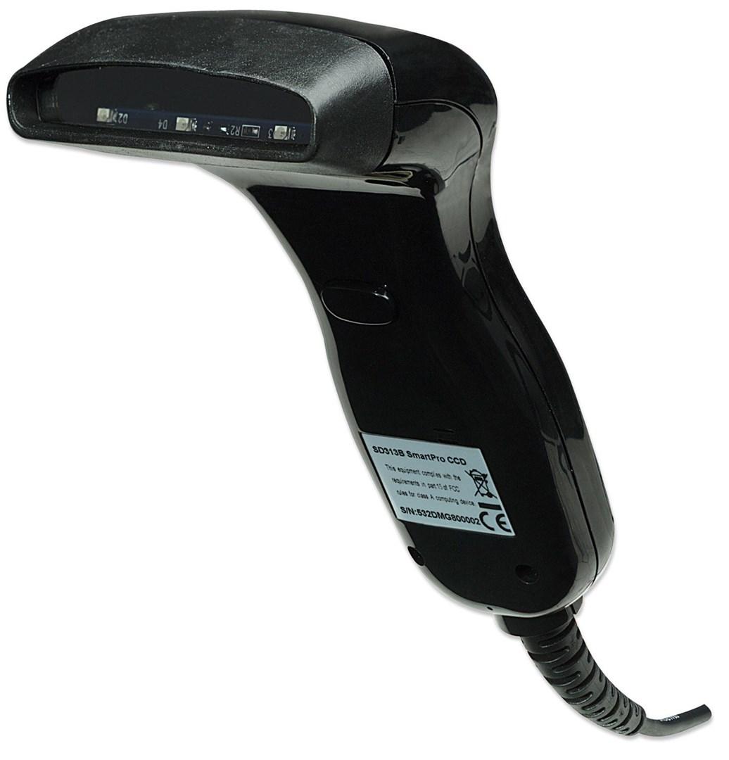 Manhattan SCD3188 Contact CCD håndholdt stregkodescanner, USB - sort billede