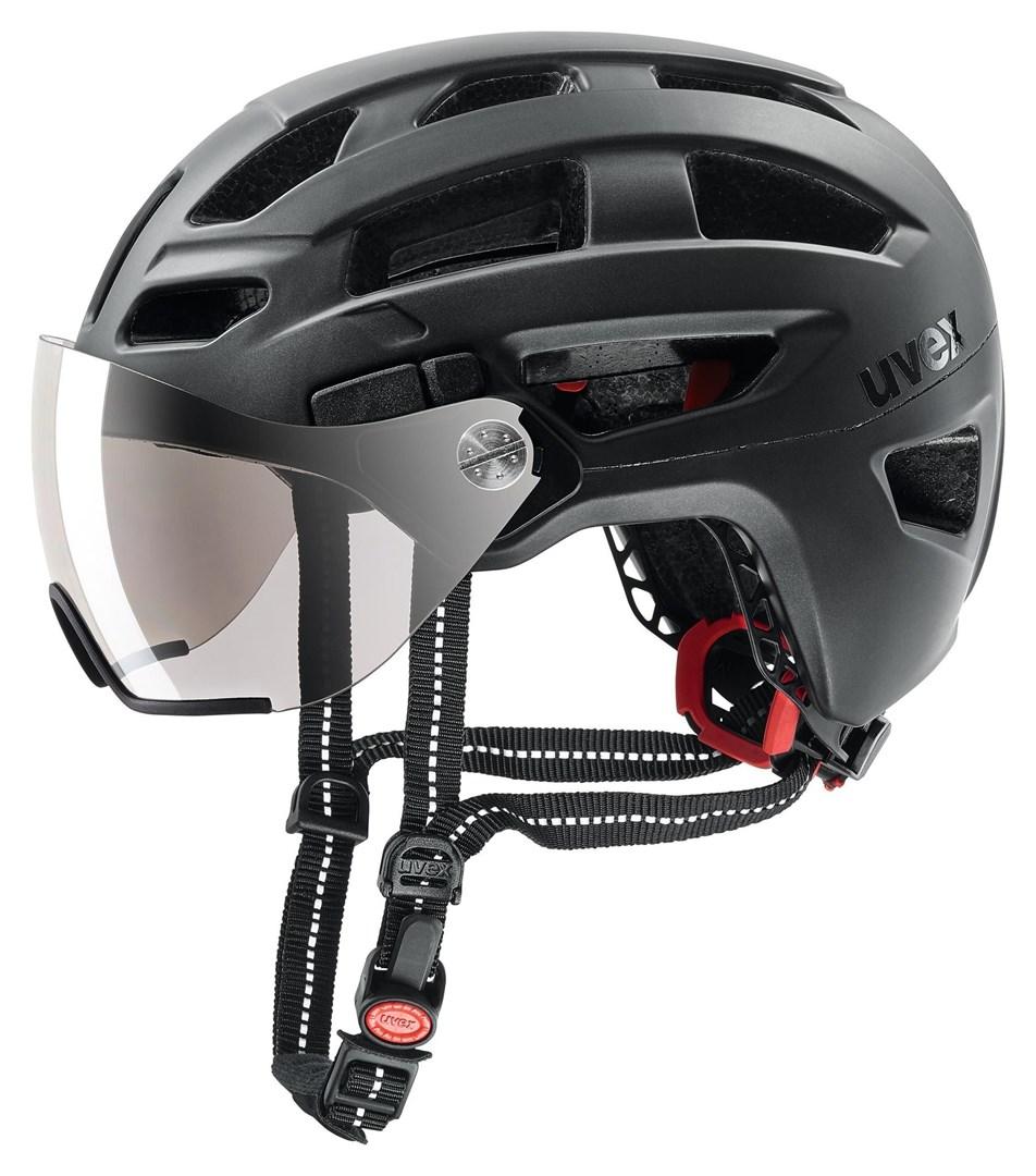 uvex Finale Visor cykelhjelm 56-61 cm - sort mat
