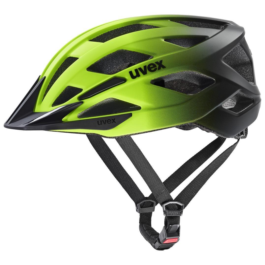 uvex i-vo 2 cykelhjelm 56-60 cm - neon gul/sort mat