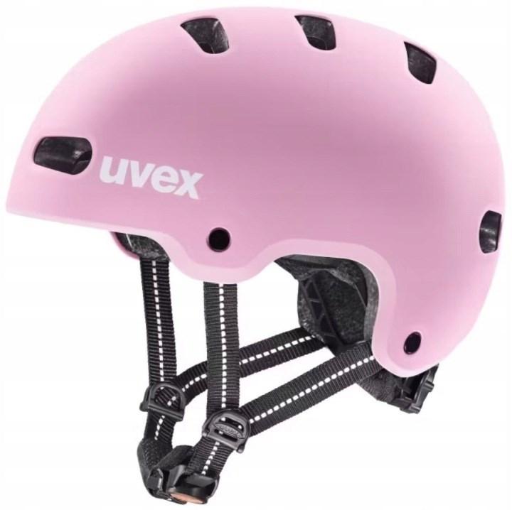 uvex Kid 4 cykelhjelm til børn 55-58 cm - Strawberry matt, pink billede