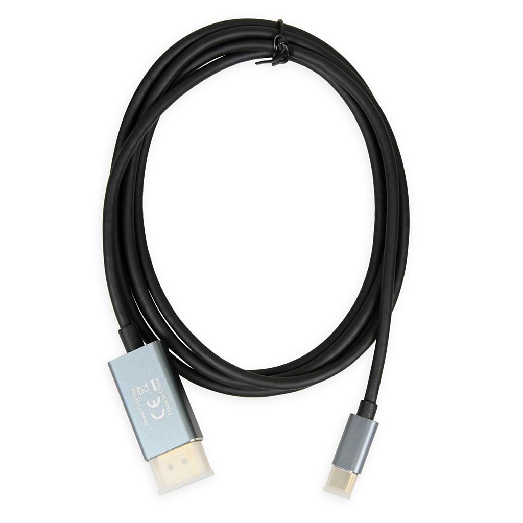 iBox ITVCDP4K USB-C til DisplayPort kabel 1,8 m – sort billede