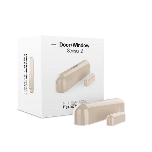 FIBARO Door/Window Sensor 2 – trådløs dør-/vindueskontakt, brun