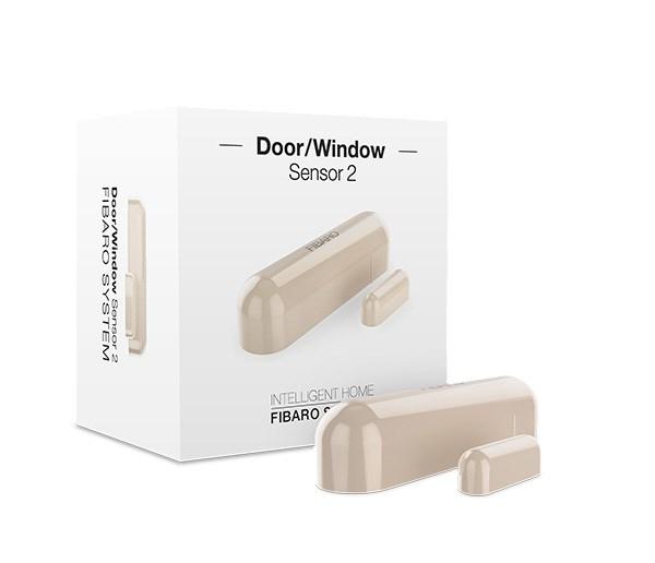FIBARO Door/Window Sensor 2 – trådløs dør-/vindueskontakt, brun