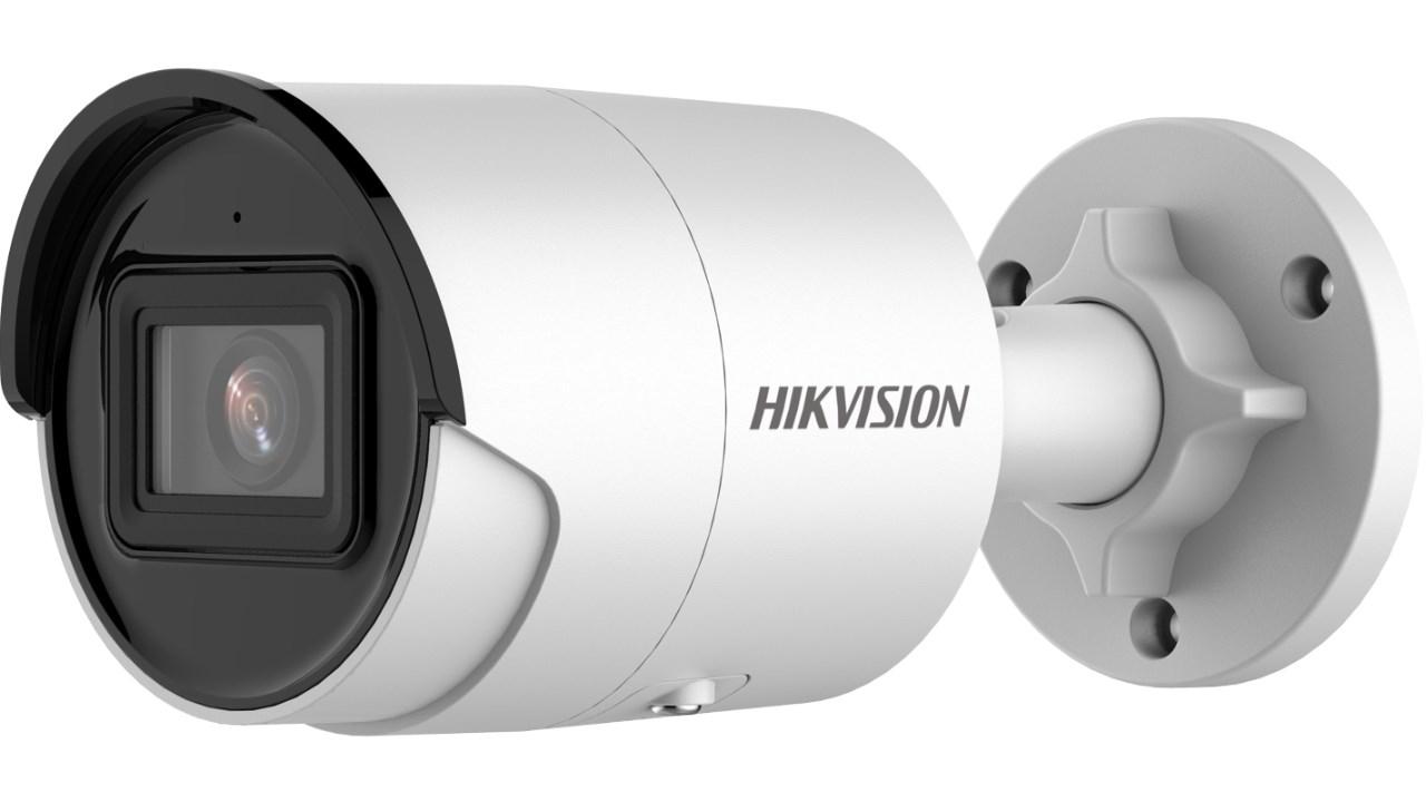 Hikvision DS-2CD2046G2-IU 4 MP Bullet overvågningskamera 2,8 mm PoE, mikrofon, IP67