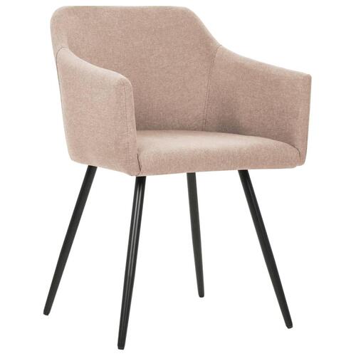 Spisebordsstole 4 stk. gråbrun stof