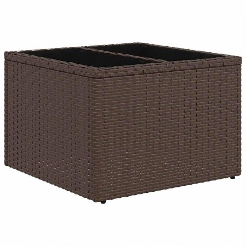Havesofa Sæt Brun og Rød 55 x 55 x 37 cm polyrattan