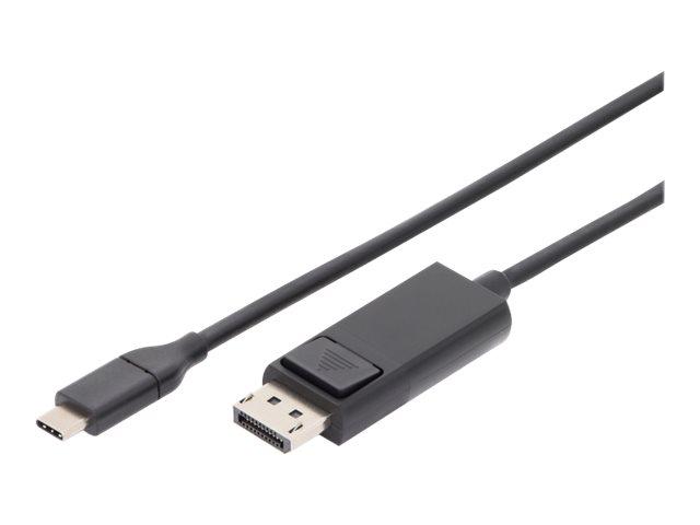 DIGITUS USB-C til DisplayPort kabel 2 m – 4K – Sort billede