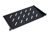 Extralink rackhylde 1U 19" - 350 mm, sort billede