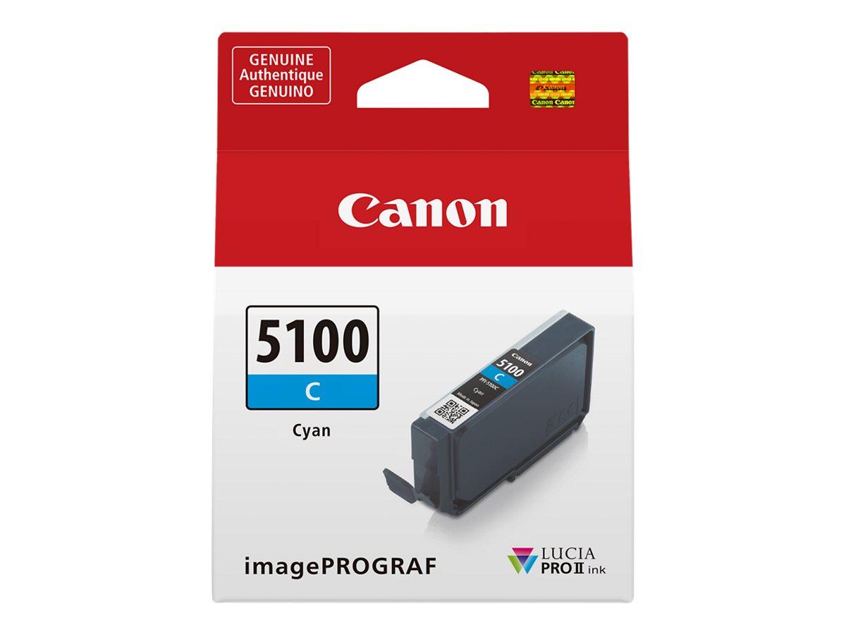 Canon PFI-5100 C cyan blækbeholder 14,4 ml - til imagePROGRAF PRO-310 billede