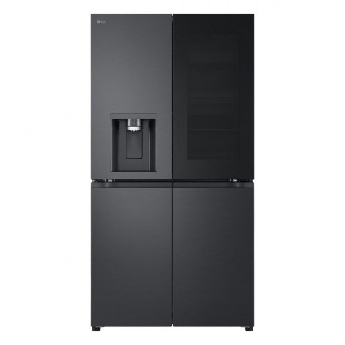 LG InstaView GMG960EVJE multidoor køleskab/fryser – fritstående 638 l – sort stål