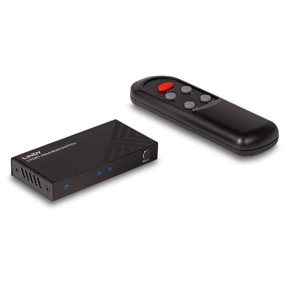 LINDY 2-port HDMI 8K60 switch – 2x input, 1x output