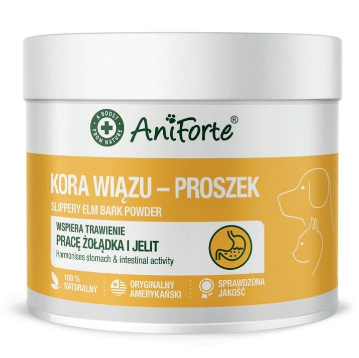 AniForte Slippery Elm-bark pulver – kosttilskud til hunde og katte – 100 g