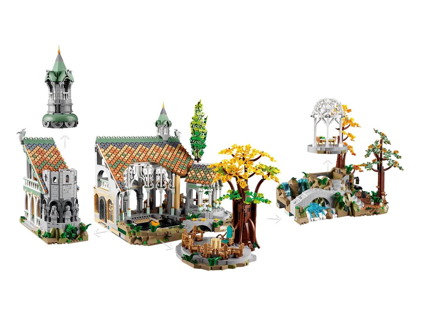 LEGO Icons 10316 Ringenes Herre: Kløvedal byggesæt (18+) billede