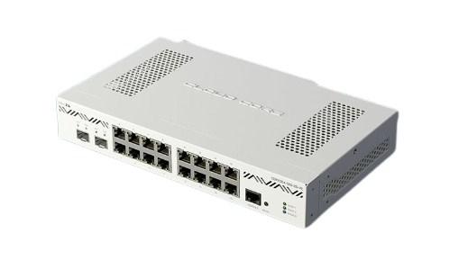 MikroTik CCR2004-16G-2S+PC kablet router - 16x Fast Ethernet, 2x SFP+, hvid billede