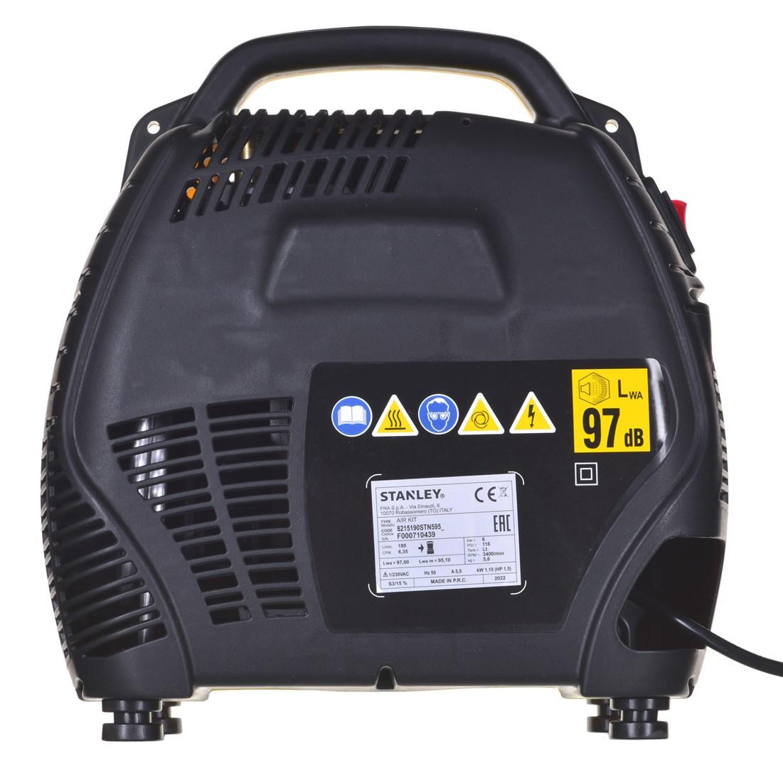 STANLEY AIR KIT OL – oliefri kompressor 1.100 W, 8 bar