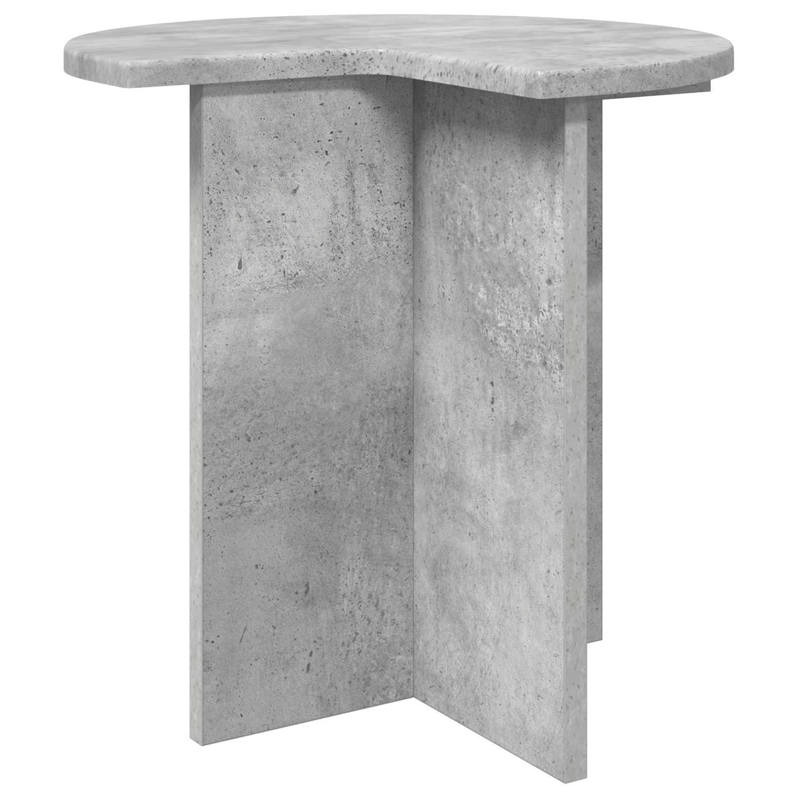 Sidebord med opbevaring Betongrå Ø 39 x 38 cm Konstrueret træ