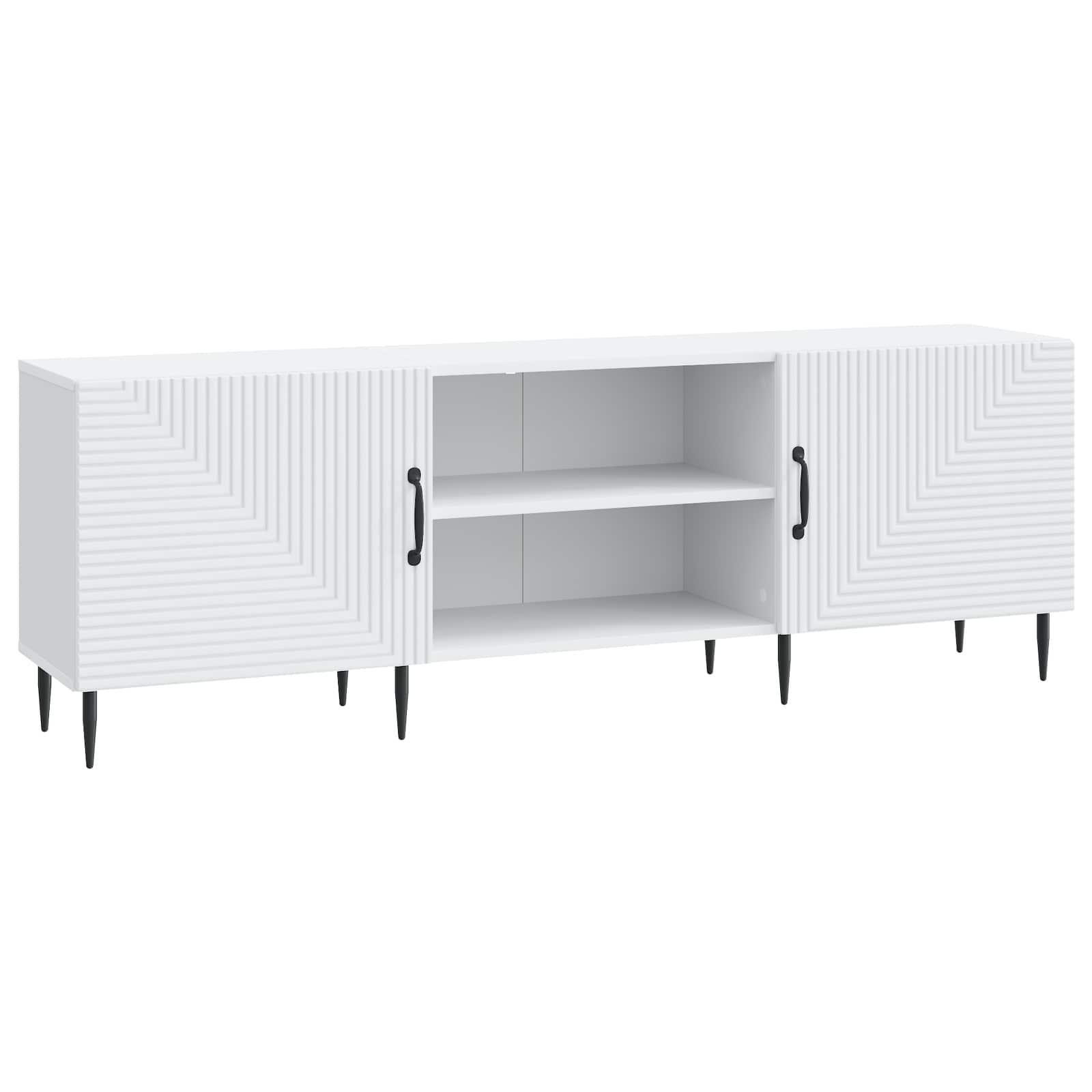 TV-skab Hvid 150 x 31 x 50 cm Konstrueret træ