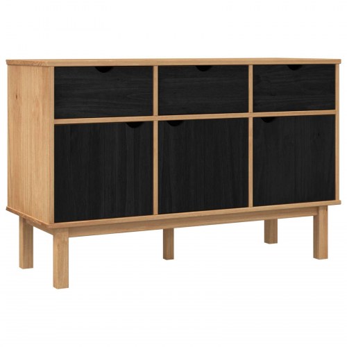 Sidebord OTTA Brun og sort 114 x 43 x 73,5 cm