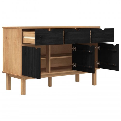 Sidebord OTTA Brun og sort 114 x 43 x 73,5 cm